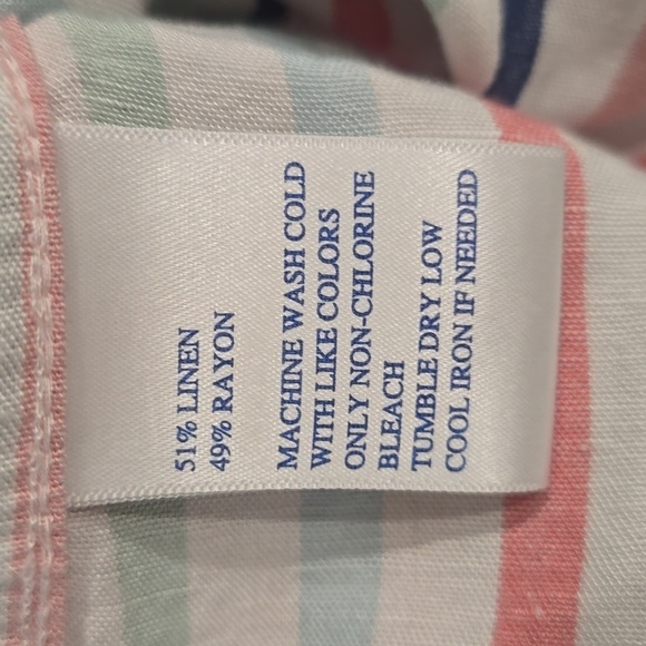 SOUTHERN TIDE KAMRYN STRIPED SHIRT DRESS CLASSIC WHITE - Picture 9 of 9